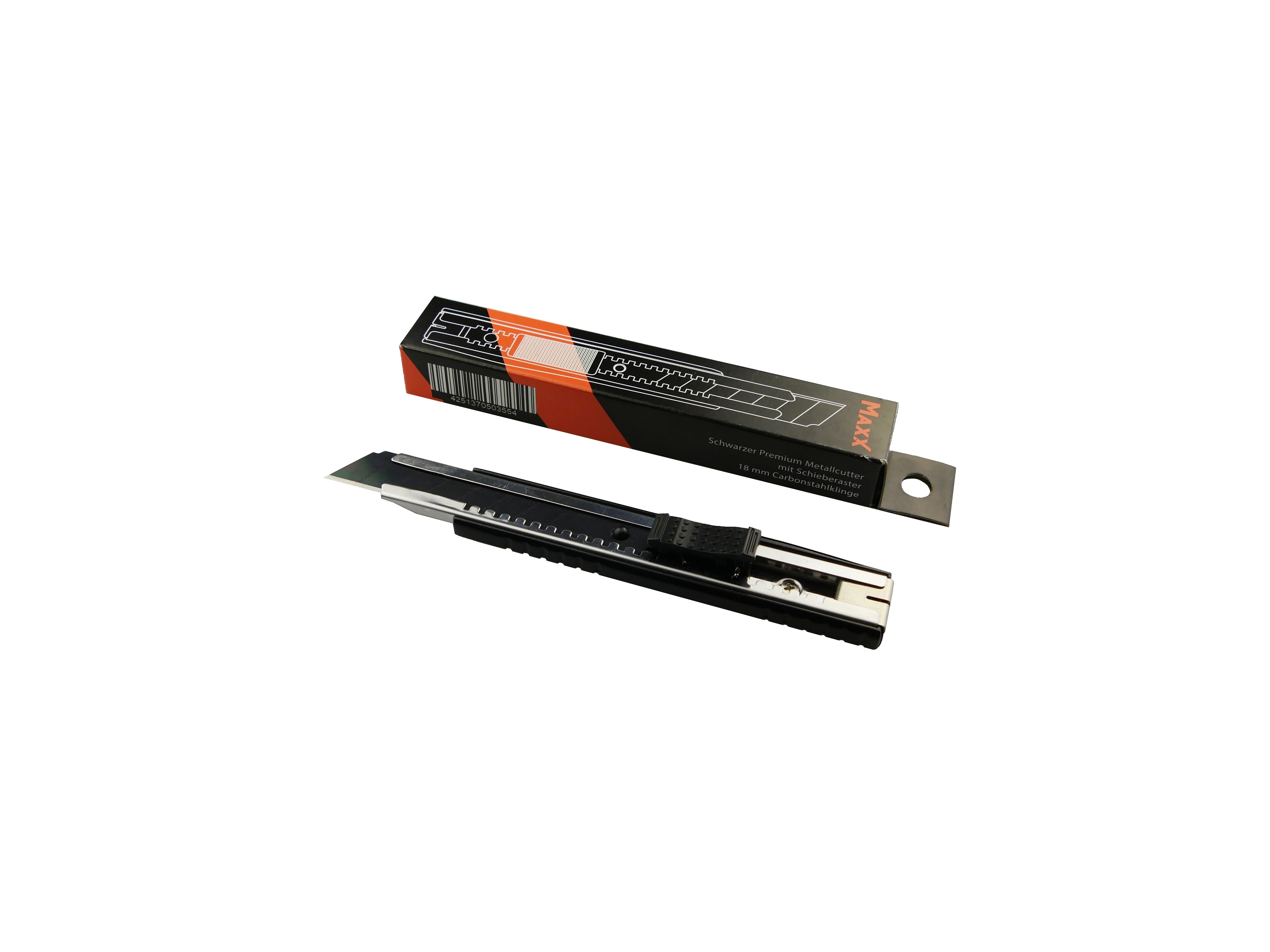 MAXX-Premium Cutter mit Schieberaster schwarz